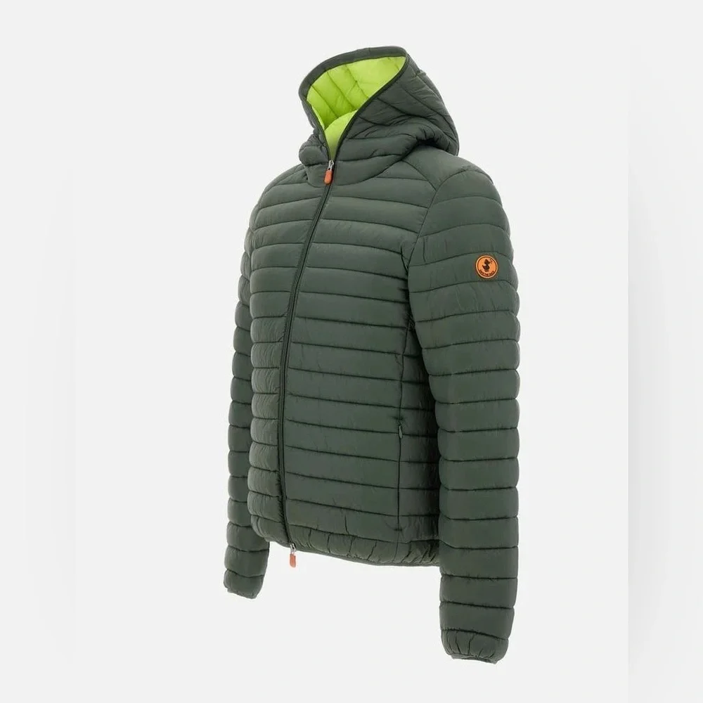 NWT Save the Duck Hooded Packable Puffer Jacket - Men’s Medium - Hunter Green